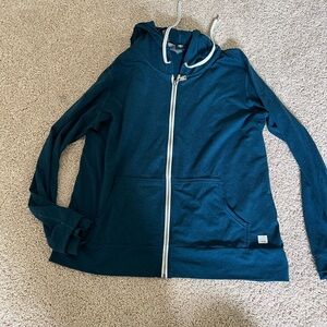 Vuori Deep Blue Zip-Up Hoodie